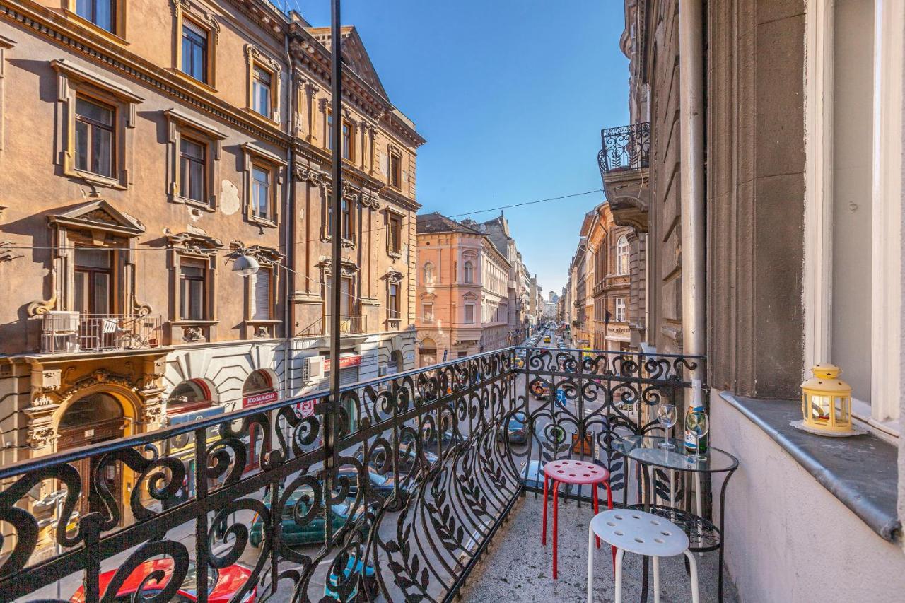 Luxury Art Deco Flat / Big Balcony Appartement Boedapest Buitenkant foto